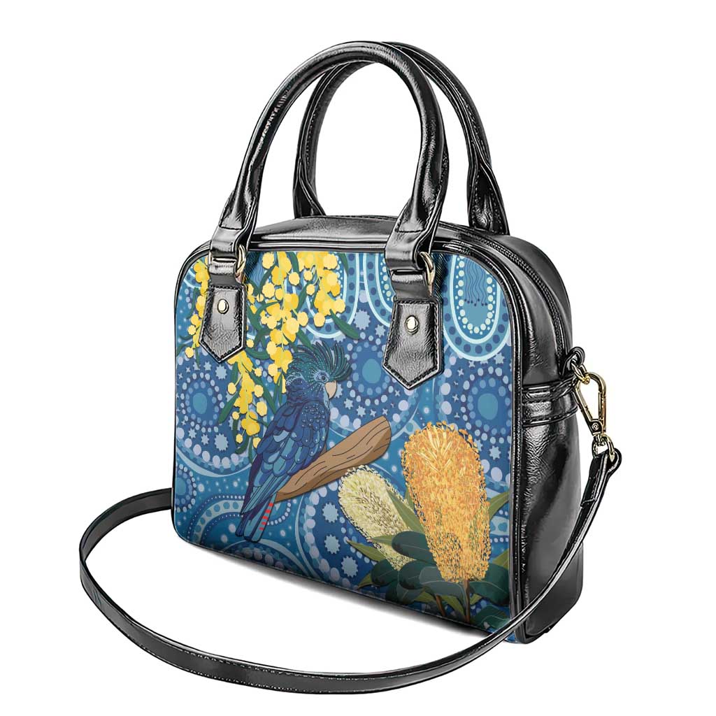 Black Cockatoo Australia Aboriginal Art Shoulder Handbag NAIDOC Week - Nature Lovers
