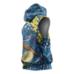 Black Cockatoo Australia Aboriginal Art Sleeveless Hoodie NAIDOC Week - Nature Lovers