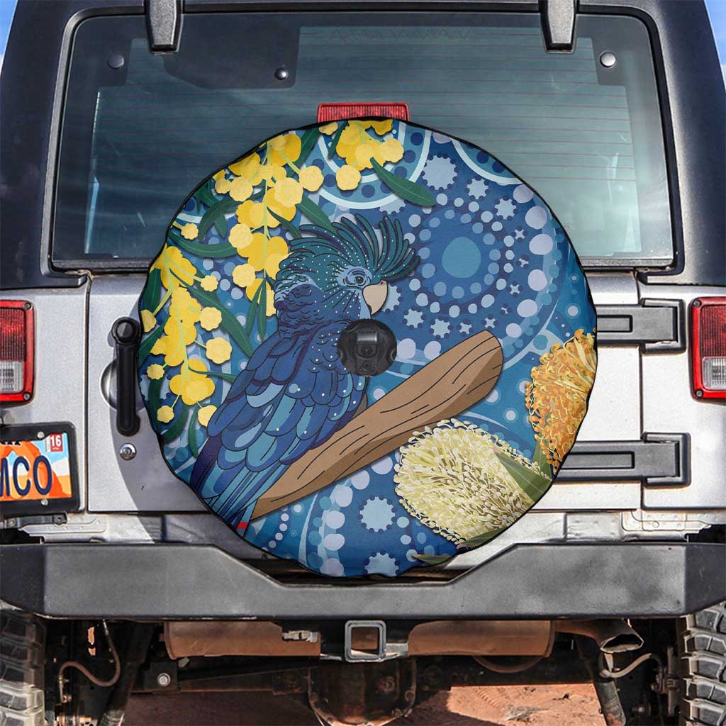 Black Cockatoo Australia Aboriginal Art Spare Tire Cover NAIDOC Week - Nature Lovers