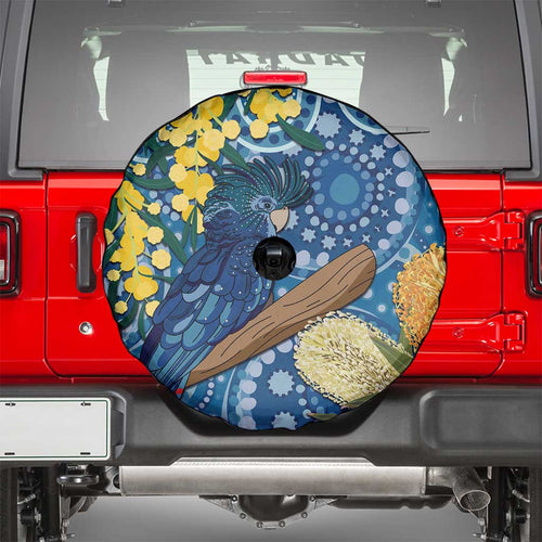 Black Cockatoo Australia Aboriginal Art Spare Tire Cover NAIDOC Week - Nature Lovers
