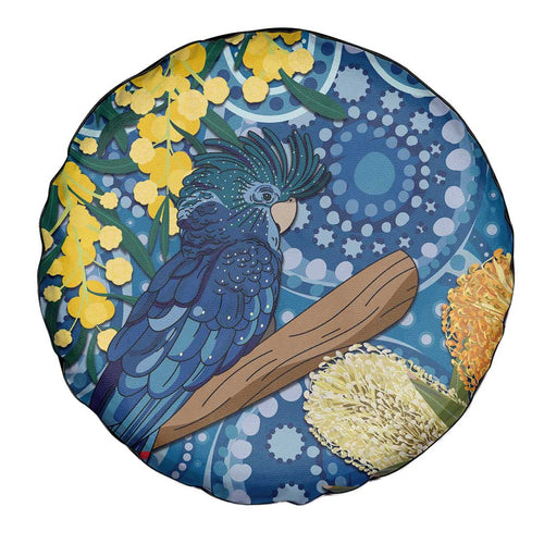 Black Cockatoo Australia Aboriginal Art Spare Tire Cover NAIDOC Week - Nature Lovers