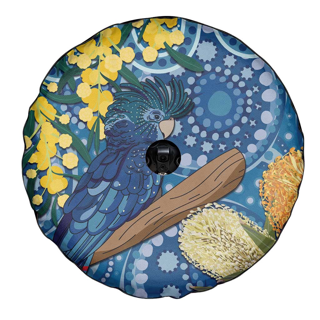 Black Cockatoo Australia Aboriginal Art Spare Tire Cover NAIDOC Week - Nature Lovers
