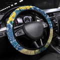 Black Cockatoo Australia Aboriginal Art Steering Wheel Cover NAIDOC Week - Nature Lovers