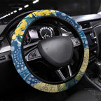 Black Cockatoo Australia Aboriginal Art Steering Wheel Cover NAIDOC Week - Nature Lovers