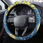Black Cockatoo Australia Aboriginal Art Steering Wheel Cover NAIDOC Week - Nature Lovers