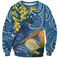 Black Cockatoo Australia Aboriginal Art Sweatshirt NAIDOC Week - Nature Lovers