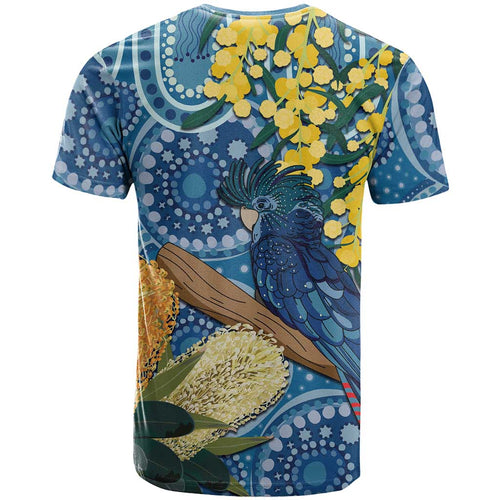 Black Cockatoo Australia Aboriginal Art T Shirt NAIDOC Week - Nature Lovers