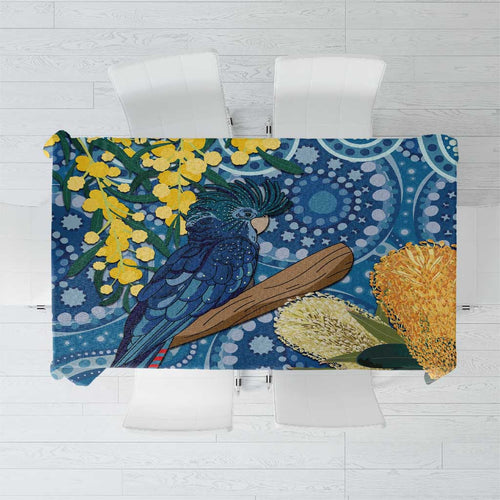 Black Cockatoo Australia Aboriginal Art Tablecloth NAIDOC Week - Nature Lovers