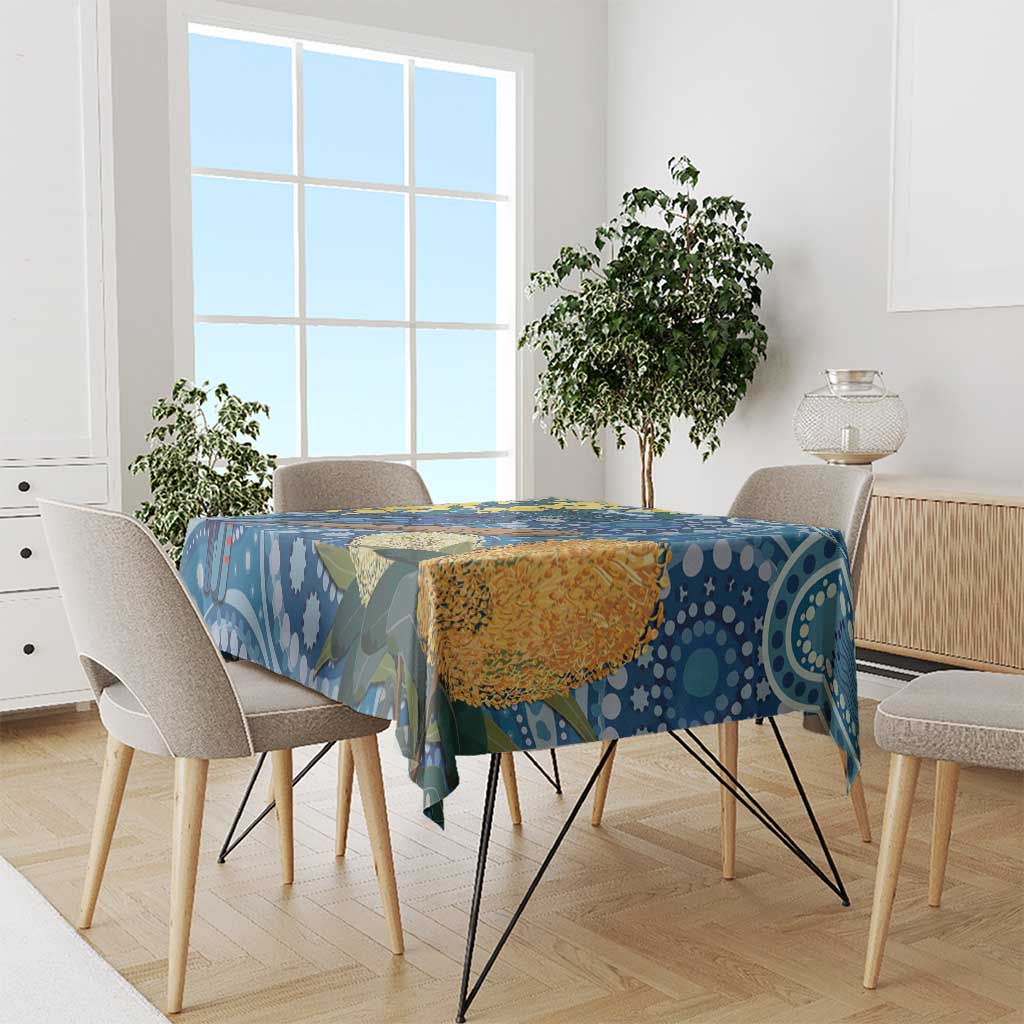 Black Cockatoo Australia Aboriginal Art Tablecloth NAIDOC Week - Nature Lovers