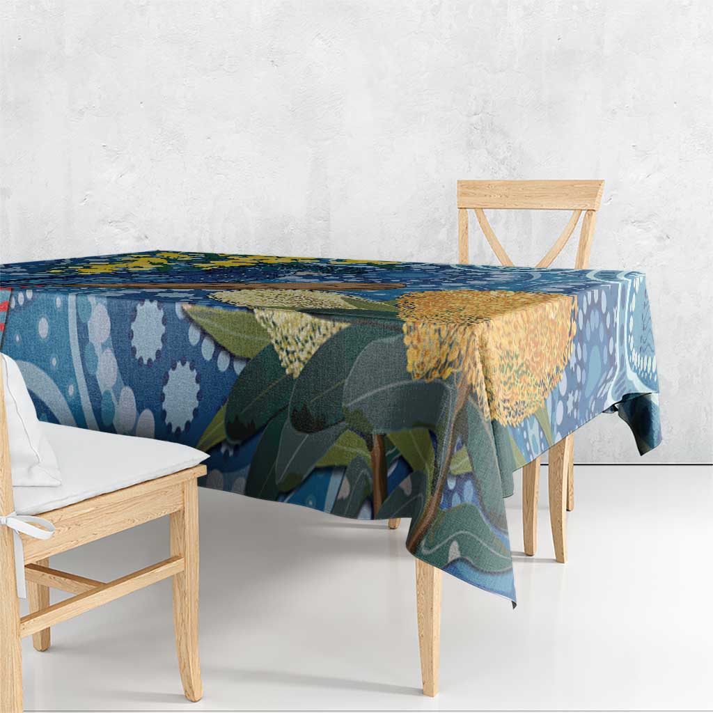 Black Cockatoo Australia Aboriginal Art Tablecloth NAIDOC Week - Nature Lovers