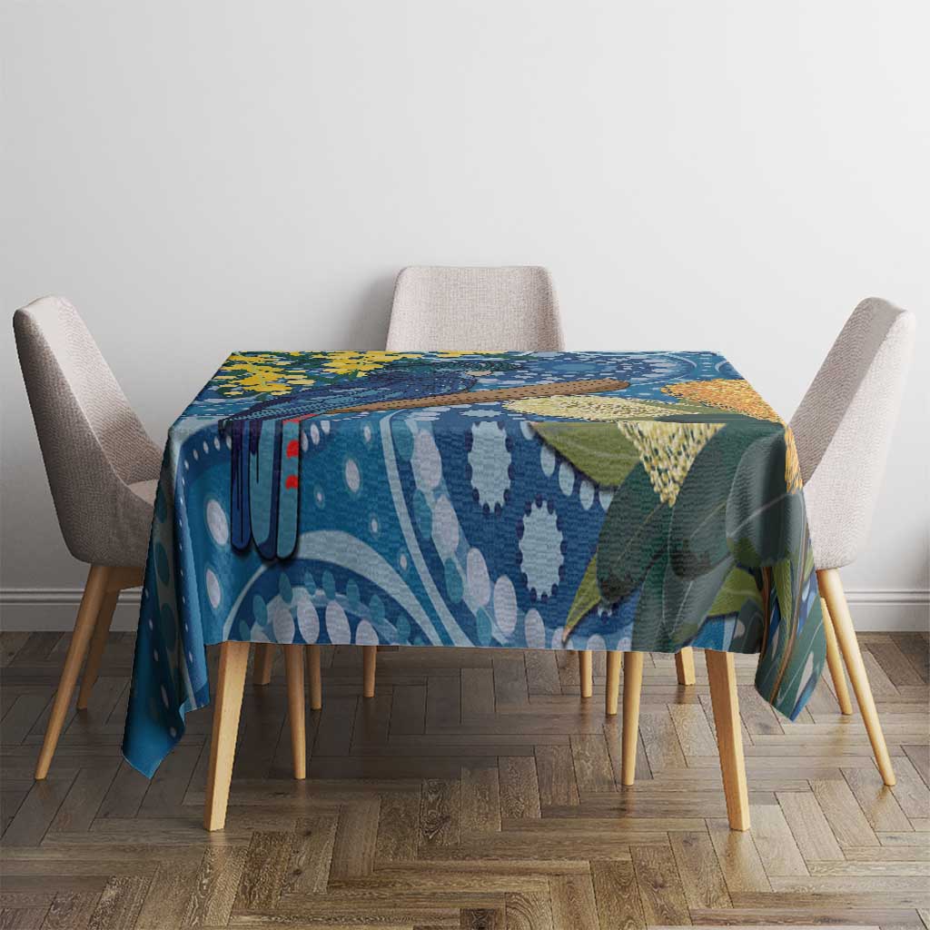 Black Cockatoo Australia Aboriginal Art Tablecloth NAIDOC Week - Nature Lovers