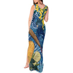 Black Cockatoo Australia Aboriginal Art Tank Maxi Dress NAIDOC Week - Nature Lovers