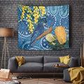 Black Cockatoo Australia Aboriginal Art Tapestry NAIDOC Week - Nature Lovers