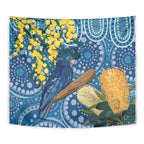 Black Cockatoo Australia Aboriginal Art Tapestry NAIDOC Week - Nature Lovers