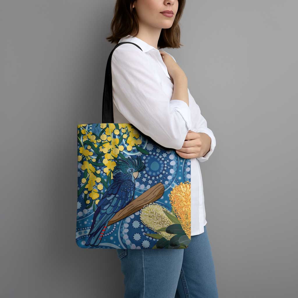 Black Cockatoo Australia Aboriginal Art Tote Bag NAIDOC Week - Nature Lovers