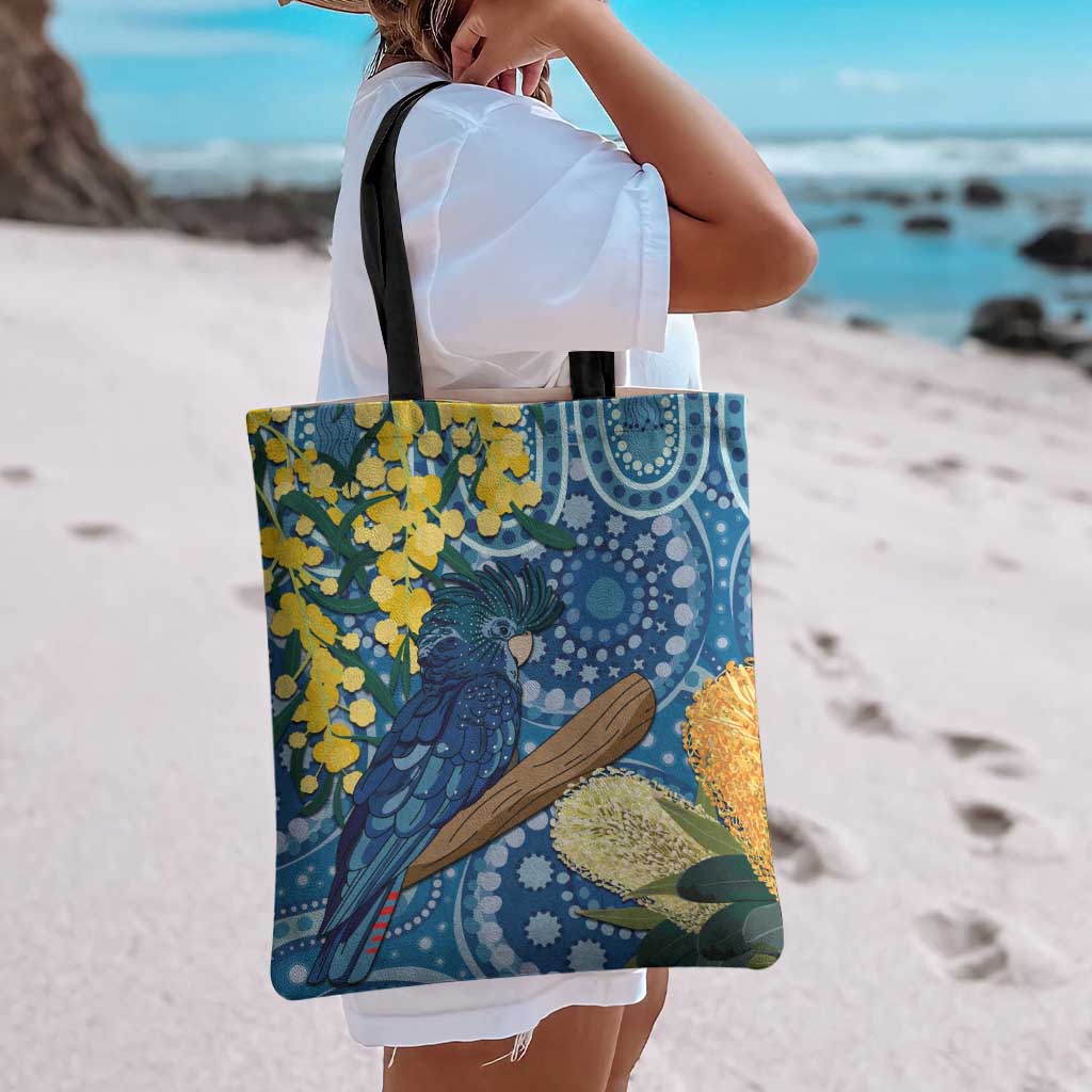 Black Cockatoo Australia Aboriginal Art Tote Bag NAIDOC Week - Nature Lovers
