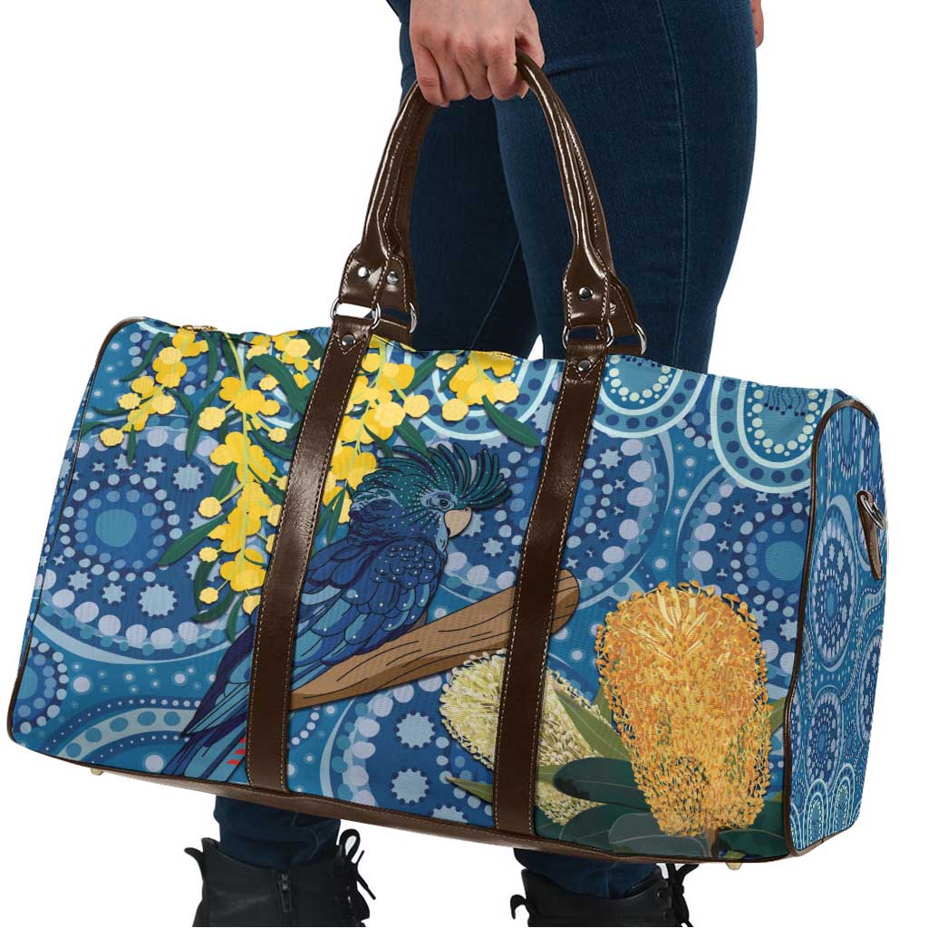 Black Cockatoo Australia Aboriginal Art Travel Bag NAIDOC Week - Nature Lovers