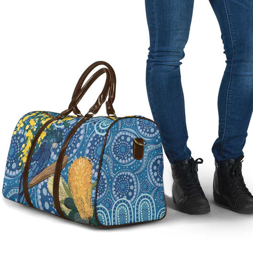 Black Cockatoo Australia Aboriginal Art Travel Bag NAIDOC Week - Nature Lovers