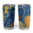 Black Cockatoo Australia Aboriginal Art Tumbler Cup NAIDOC Week - Nature Lovers