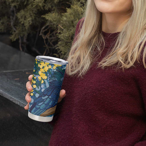 Black Cockatoo Australia Aboriginal Art Tumbler Cup NAIDOC Week - Nature Lovers