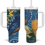 Black Cockatoo Australia Aboriginal Art Tumbler With Handle NAIDOC Week - Nature Lovers