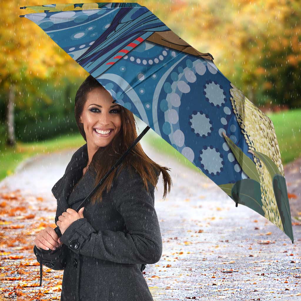 Black Cockatoo Australia Aboriginal Art Umbrella NAIDOC Week - Nature Lovers