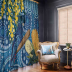 Black Cockatoo Australia Aboriginal Art Window Curtain NAIDOC Week - Nature Lovers