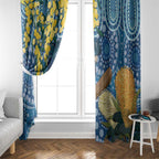Black Cockatoo Australia Aboriginal Art Window Curtain NAIDOC Week - Nature Lovers