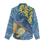 Black Cockatoo Australia Aboriginal Art Women Casual Shirt NAIDOC Week - Nature Lovers