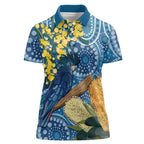 Black Cockatoo Australia Aboriginal Art Women Polo Shirt NAIDOC Week - Nature Lovers