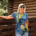 Black Cockatoo Australia Aboriginal Art Women Polo Shirt NAIDOC Week - Nature Lovers