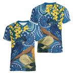 Black Cockatoo Australia Aboriginal Art Women V-Neck T-Shirt NAIDOC Week - Nature Lovers