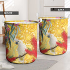 Sulphur-Crested Cockatoo Australia Aboriginal Art Laundry Basket NAIDOC Week - Nature Lovers