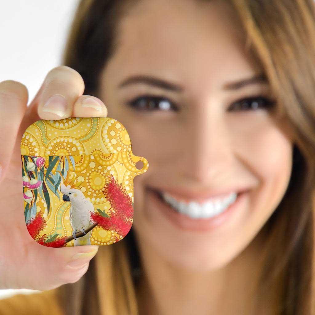 Sulphur-Crested Cockatoo Australia Aboriginal Art AirPods Case NAIDOC Week - Nature Lovers
