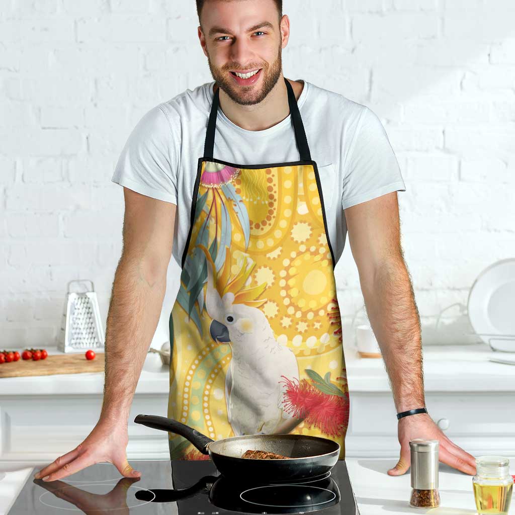 Sulphur-Crested Cockatoo Australia Aboriginal Art Apron NAIDOC Week - Nature Lovers