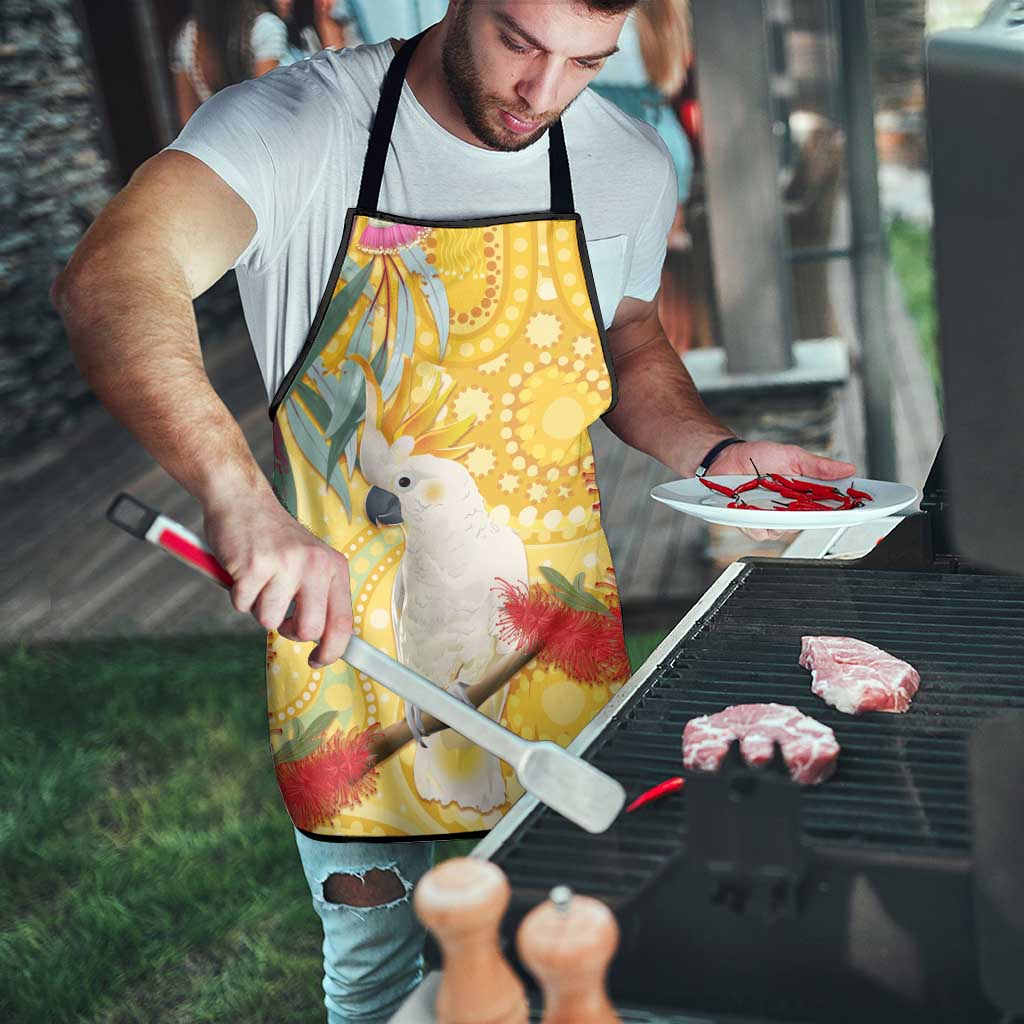 Sulphur-Crested Cockatoo Australia Aboriginal Art Apron NAIDOC Week - Nature Lovers