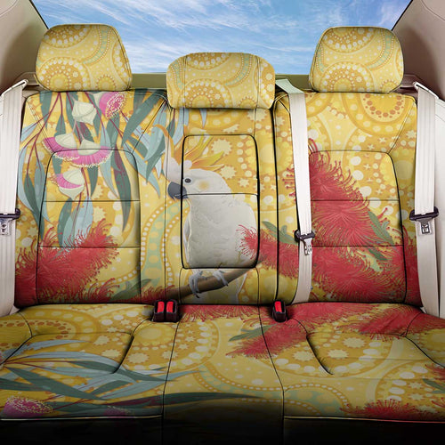 Sulphur-Crested Cockatoo Australia Aboriginal Art Back Car Seat Cover NAIDOC Week - Nature Lovers