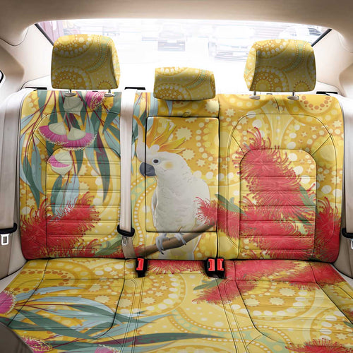Sulphur-Crested Cockatoo Australia Aboriginal Art Back Car Seat Cover NAIDOC Week - Nature Lovers