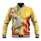 Sulphur-Crested Cockatoo Australia Aboriginal Art Baseball Jacket NAIDOC Week - Nature Lovers