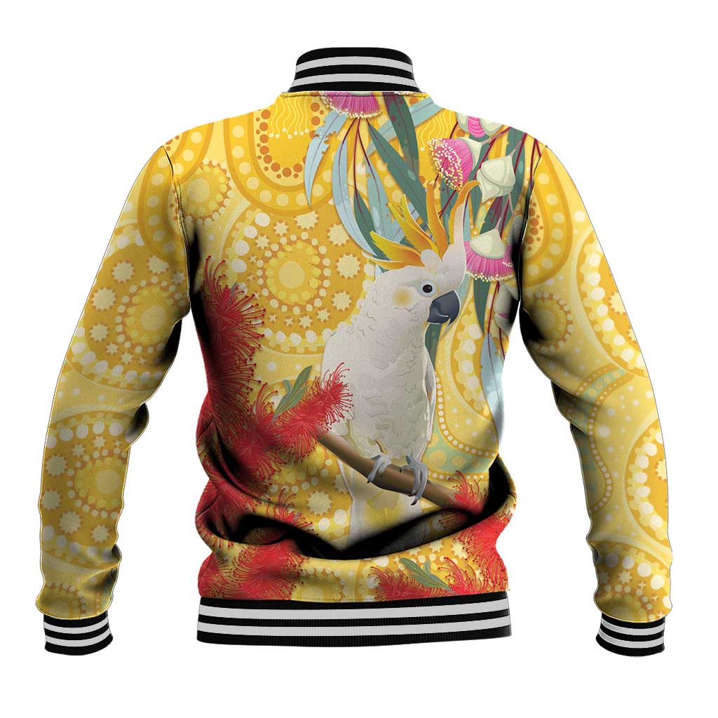 Sulphur-Crested Cockatoo Australia Aboriginal Art Baseball Jacket NAIDOC Week - Nature Lovers