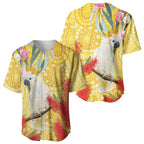 Sulphur-Crested Cockatoo Australia Aboriginal Art Baseball Jersey NAIDOC Week - Nature Lovers