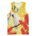 Sulphur-Crested Cockatoo Australia Aboriginal Art Basketball Jersey NAIDOC Week - Nature Lovers