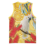 Sulphur-Crested Cockatoo Australia Aboriginal Art Basketball Jersey NAIDOC Week - Nature Lovers