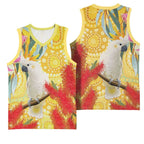 Sulphur-Crested Cockatoo Australia Aboriginal Art Basketball Jersey NAIDOC Week - Nature Lovers
