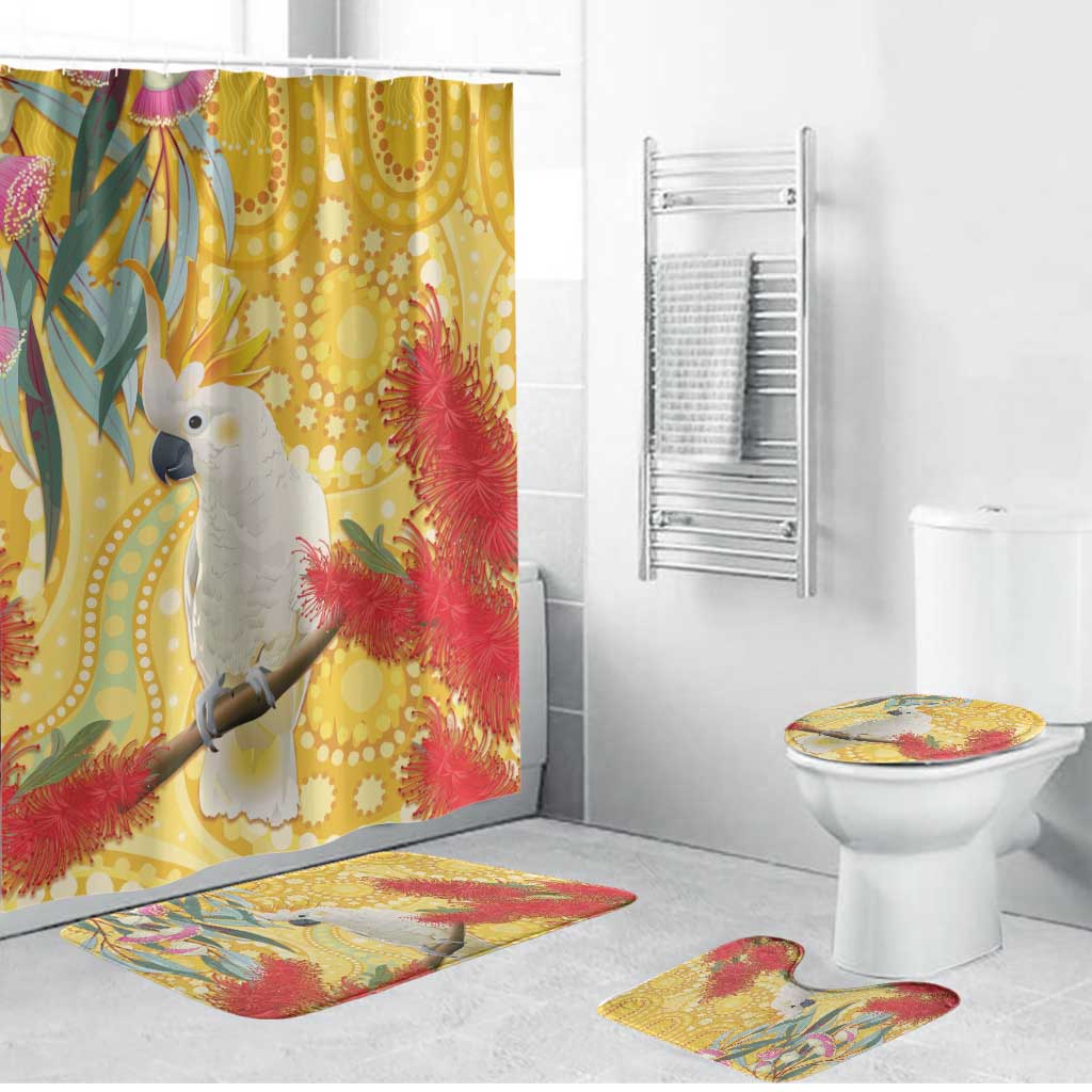 Sulphur-Crested Cockatoo Australia Aboriginal Art Bathroom Set NAIDOC Week - Nature Lovers