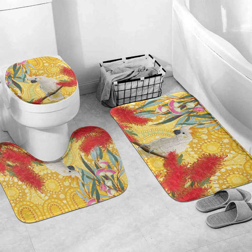 Sulphur-Crested Cockatoo Australia Aboriginal Art Bathroom Set NAIDOC Week - Nature Lovers