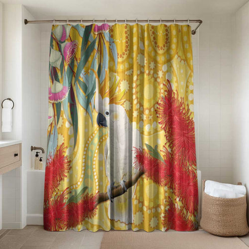 Sulphur-Crested Cockatoo Australia Aboriginal Art Bathroom Set NAIDOC Week - Nature Lovers