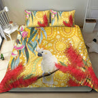 Sulphur-Crested Cockatoo Australia Aboriginal Art Bedding Set NAIDOC Week - Nature Lovers
