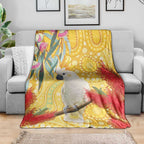 Sulphur-Crested Cockatoo Australia Aboriginal Art Blanket NAIDOC Week - Nature Lovers