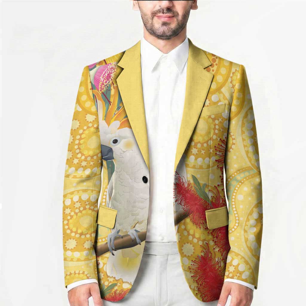 Sulphur-Crested Cockatoo Australia Aboriginal Art Blazer NAIDOC Week - Nature Lovers